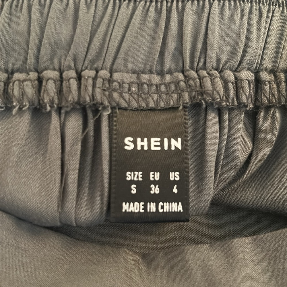 Shein Olive Green Flowy Coastal Casual Layered Elastic Waist Maxi Skirt Size S - Picture 7 of 7